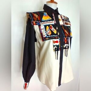 VINTAGE BANJO WESTERN BLOUSE